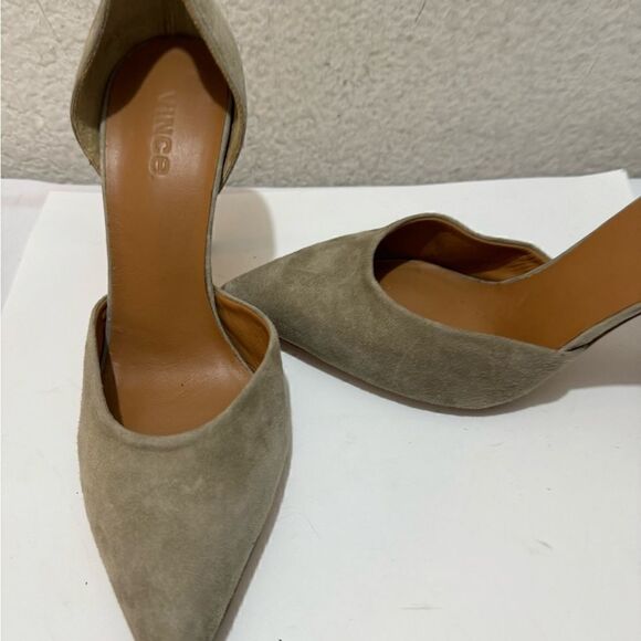 vince Paulette Suede D'Orsay Pump size 9 M - Picture 3 of 11